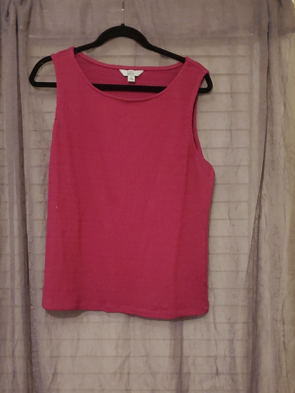 croft & barrow Pink Crewneck Sleeveless Tank Top